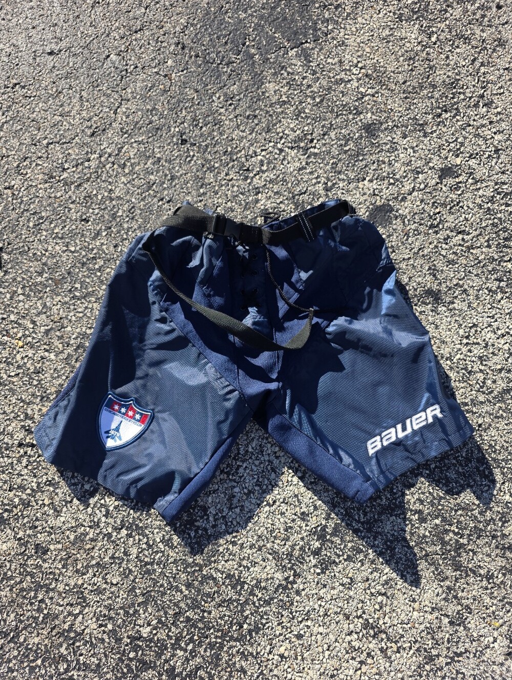 Bauer Men's Navy Athletic Shorts with Team Patch Size XL